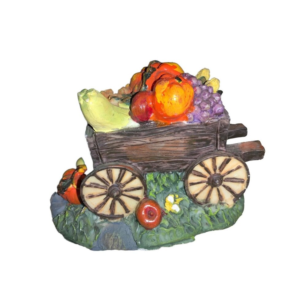 Thanksgiving Fall Harvest Wheel barrow Table top Decor